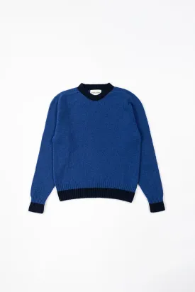 Womens Contra Slv Geelong Seamless Crew | Dusk Blue / Navy