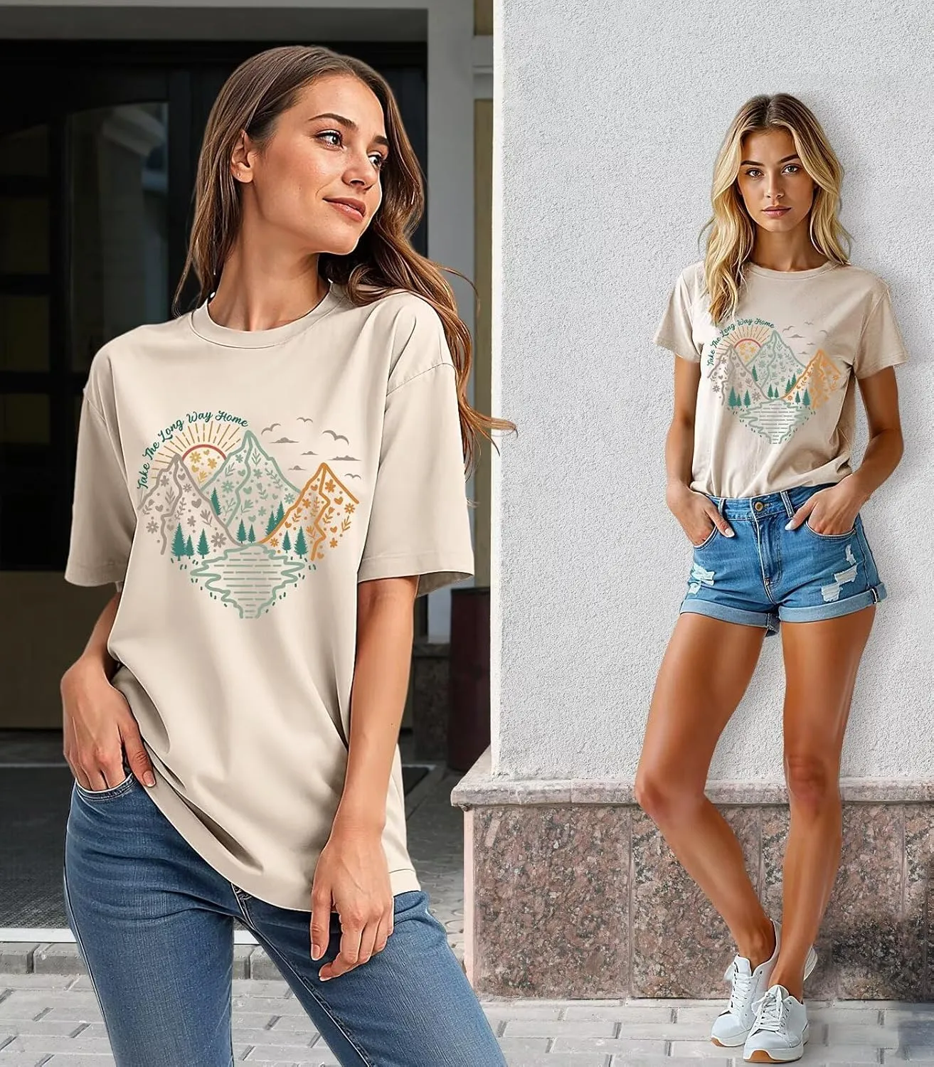 Women's Graphic T-Shirt Dandelion Graphic Tees Nature Hiking Adventure Outdoor Summer Short Sleeves Casual Tees Tops