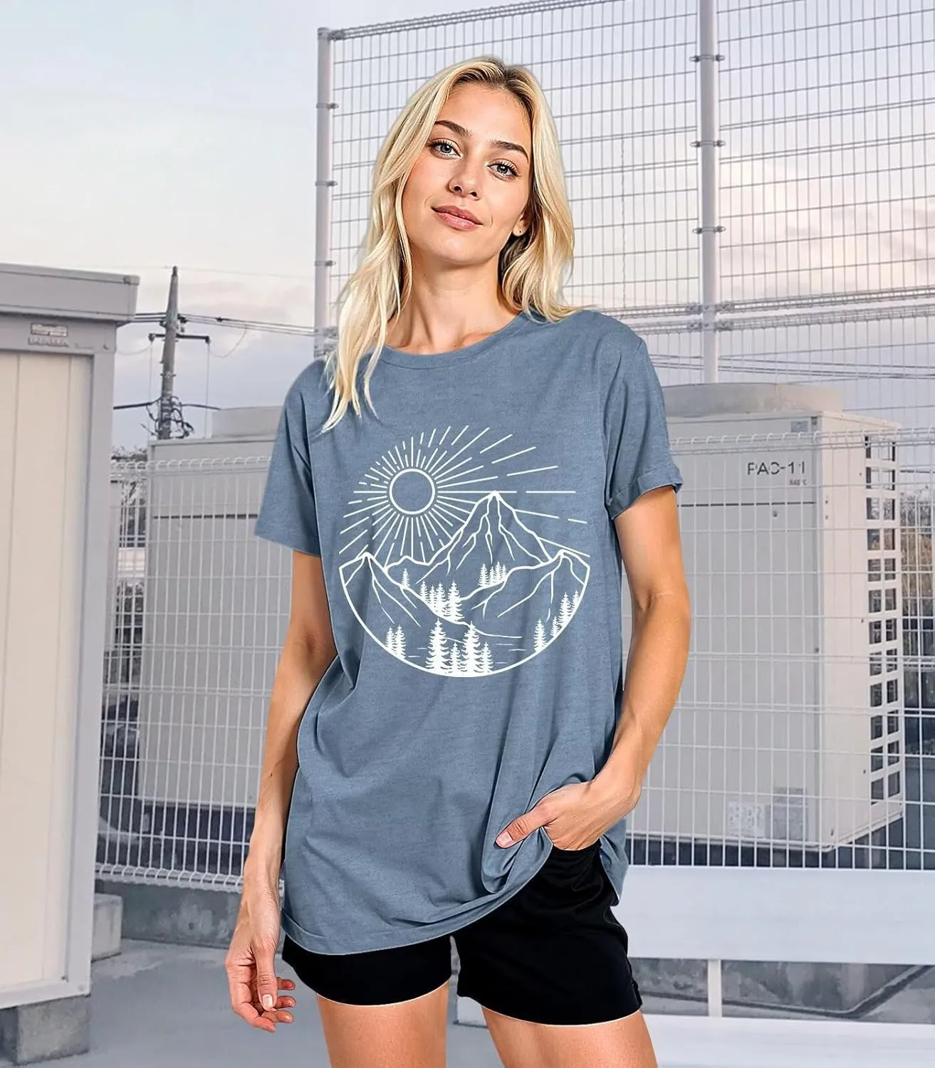 Women's Graphic T-Shirt Dandelion Graphic Tees Nature Hiking Adventure Outdoor Summer Short Sleeves Casual Tees Tops