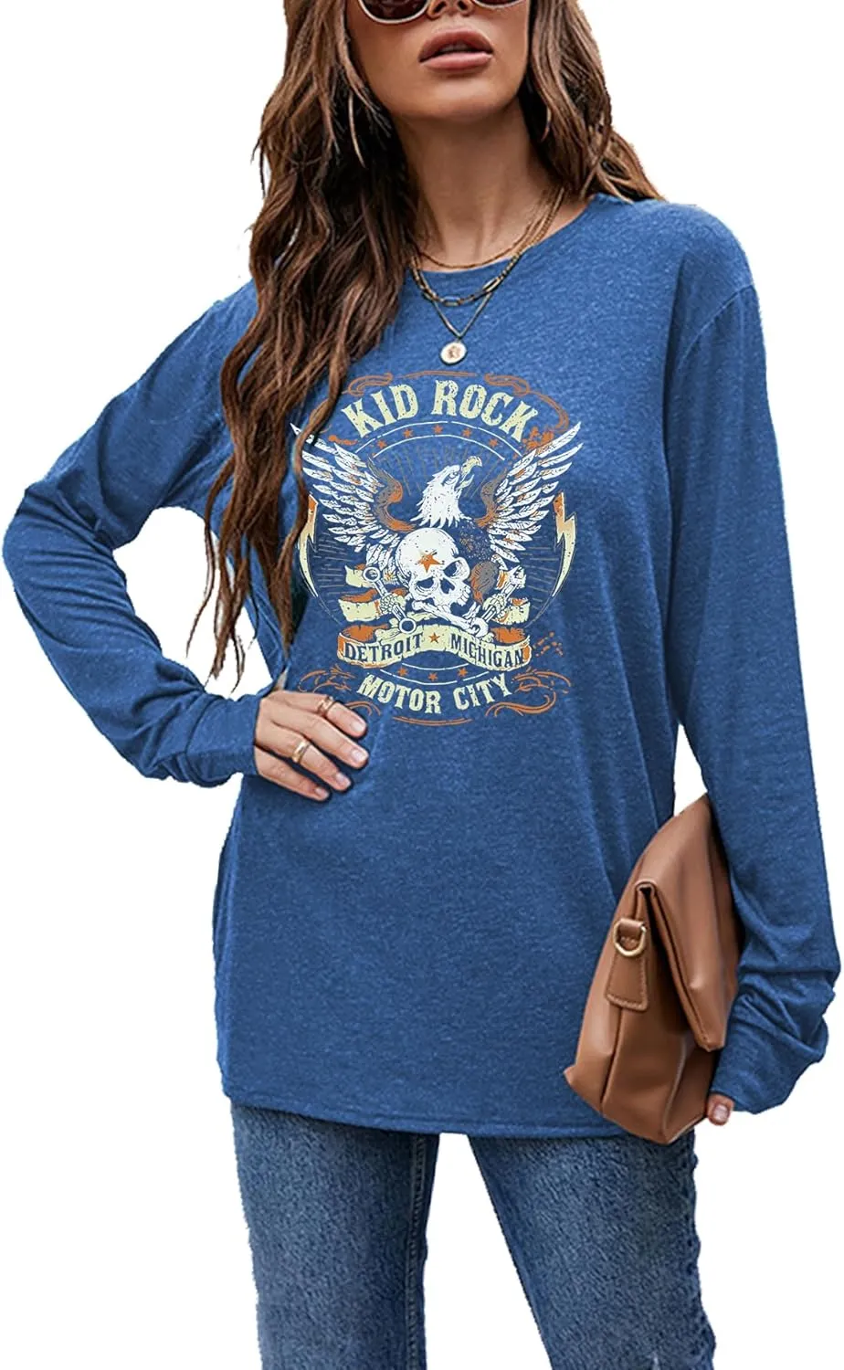 Womens T Shirts Nasaville Concert Country Music Shirt Rock Band Vintage Tee Summer Short Sleeve Graphic Tops