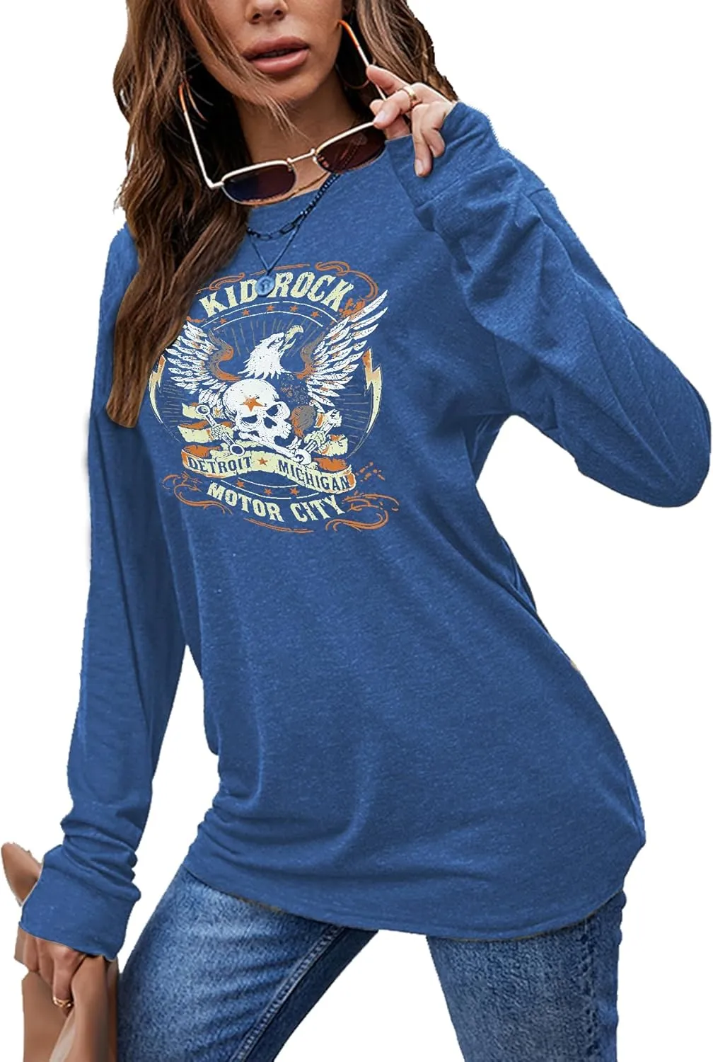 Womens T Shirts Nasaville Concert Country Music Shirt Rock Band Vintage Tee Summer Short Sleeve Graphic Tops